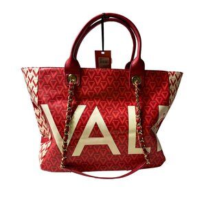 Mario Valentino Handbags Ariel Rosso Multicolor Tote Bag – VBS3BH01
